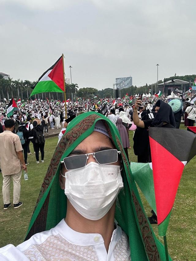 Al Ghazali ikut Aksi Bela Palestina (Instagram)