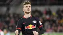 Striker RB Leipzig, Timo Werner, saat ini merupakan salah satu primadona yang menjadi incaran klub raksasa Premier League. (AFP/Ina Fassebender)