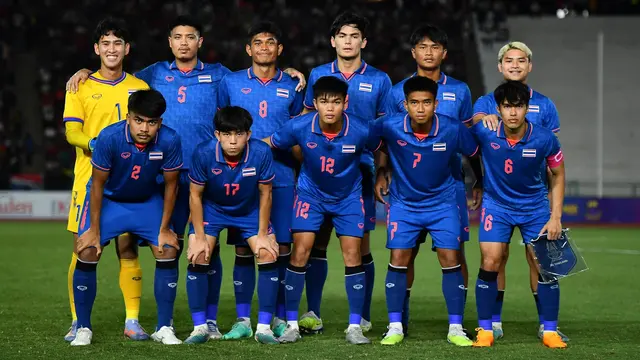 Timnas Thailand U-22 di SEA Games 2023.