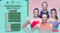 Link Live Streaming WTA 1000 Internazionali BNL d'Italia 2022 di Vidio Pekan Ini. (Sumber : dok. vidio.com)