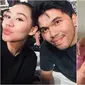 Aaliyah Massaid dan Thariq Halilintar (kiri). Eva Manurung dan Jordan Ali (kanan). (Sumber: Instagram/thariqhalilintar/jordan_ali0992)