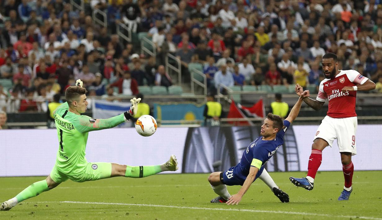 Kepa Arrizabalaga dikontrak dengan harga £ 71,6 juta dan saat ini menjadi pilihan ketiga di Chelsea di bawah Edouard Mendy dan Willy Caballero. Kepa baru memulai tiga pertandingan di Premier League musim ini dan kebobolan enam gol.  (Foto: AP/Darko Bandic)