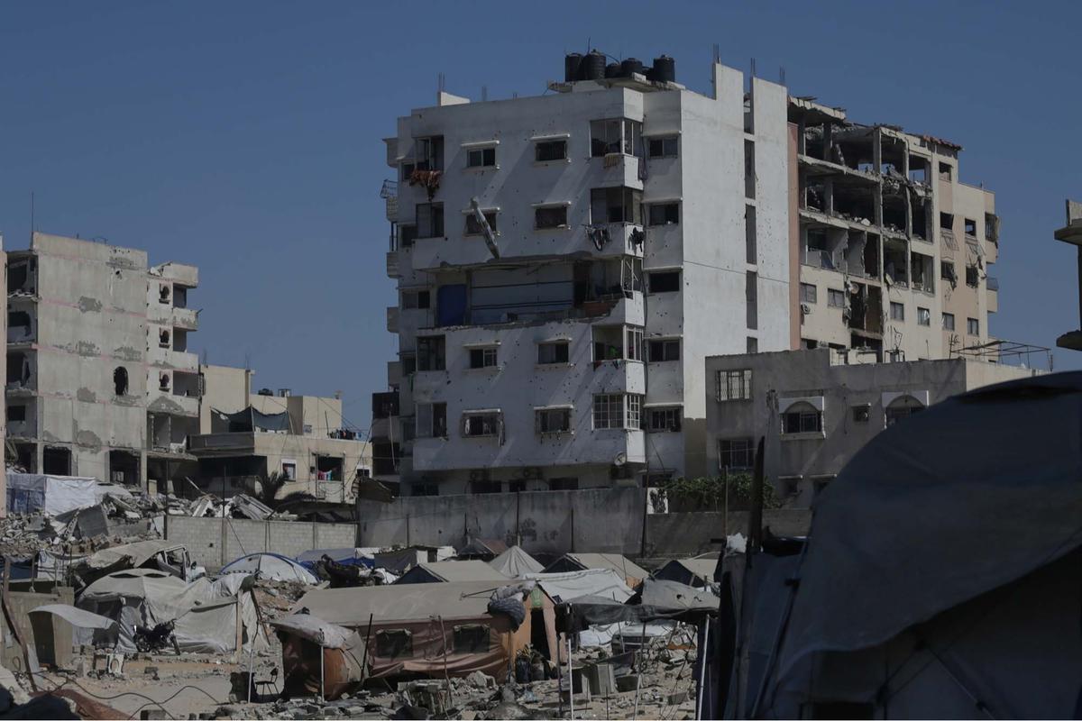 FOTO: Detik-detik Rudal Israel Hantam Gedung Bertingkat di Gaza, Warga Tetap Bertahan di Tengah Gempuran