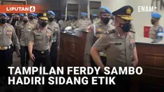 Eks Kadiv Propam Polri Ferdy Sambo muncul kembali di hadapan publik (25/8/2022). Kali ini Ferdy Sambo datang ke Mabes Polri untuk hadiri persidangan etik Polri terkait kasus pembunuhan Brigadir J (Yosua Hutabarat). Namun ada yang berbeda dengan penam...