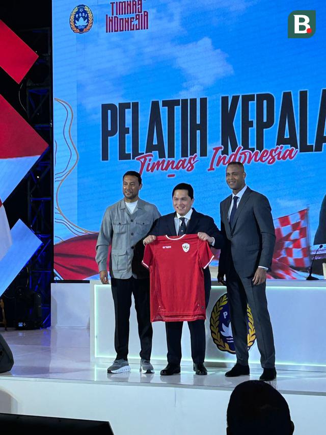 Erick Thohir, Patrick Kluivert, dan Denny Landzaat