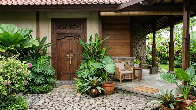 Jenis Pintu Depan untuk Rumah Tropis