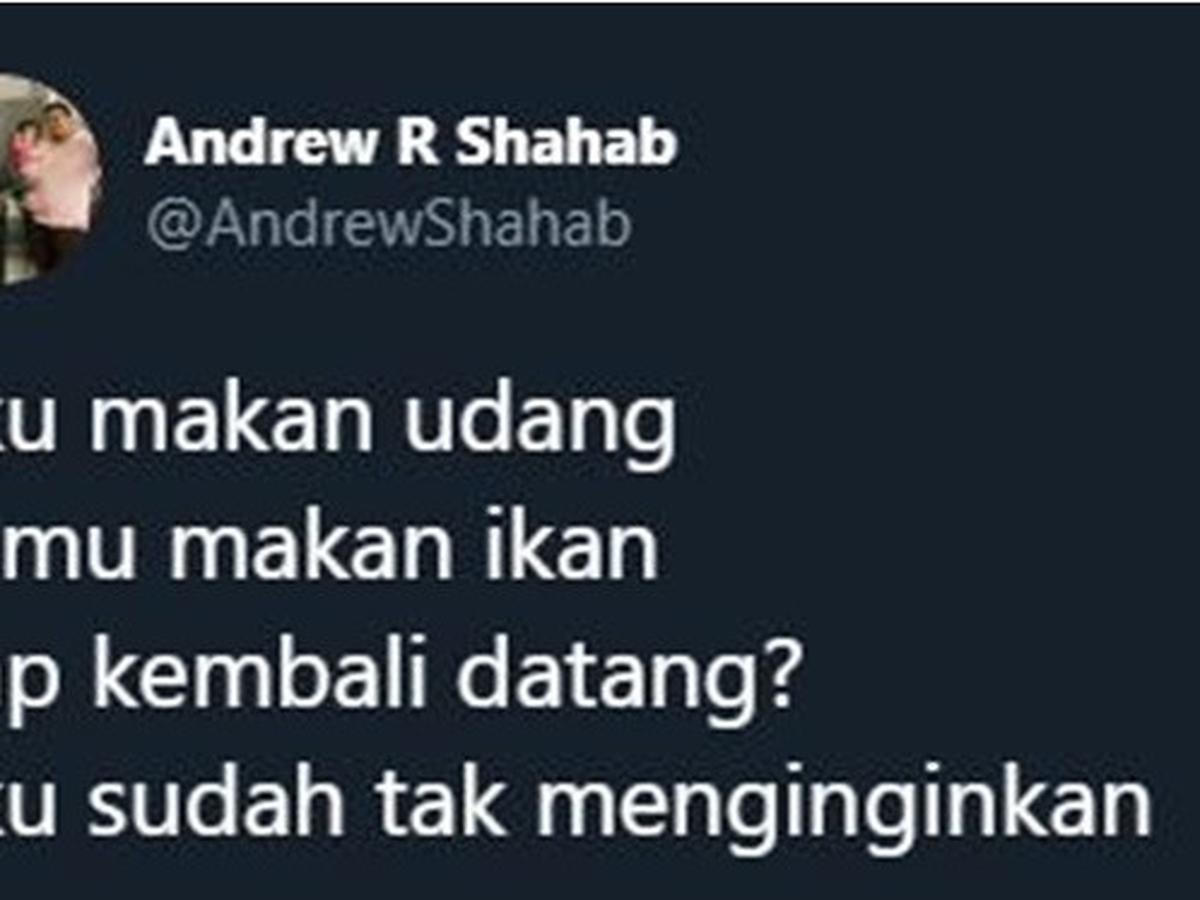 5 Pantun Aku Makan Udang Kamu Makan Ikan Ala Netizen Ini Kocak Banget Hot Liputan6 Com