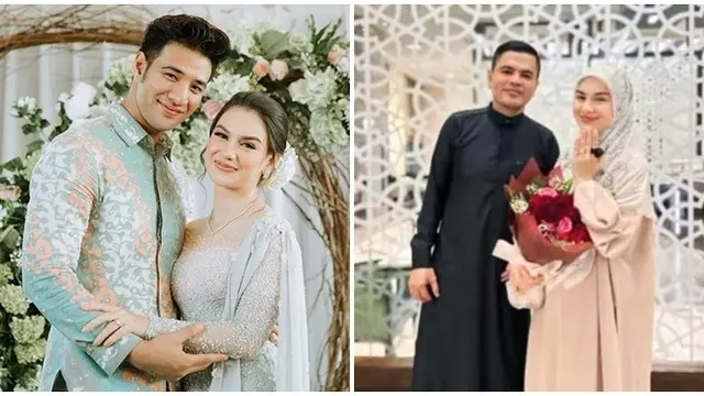 Warna Bajunya Mirip, Ini 6 Beda Pesona Irish Bella di Dua Momen Pernikahannya
