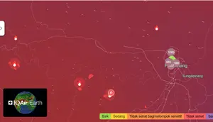 Kondisi Terkini Kualitas Udara di Sumsel dan Kalimantan Imbas Kebakaran Hutan
