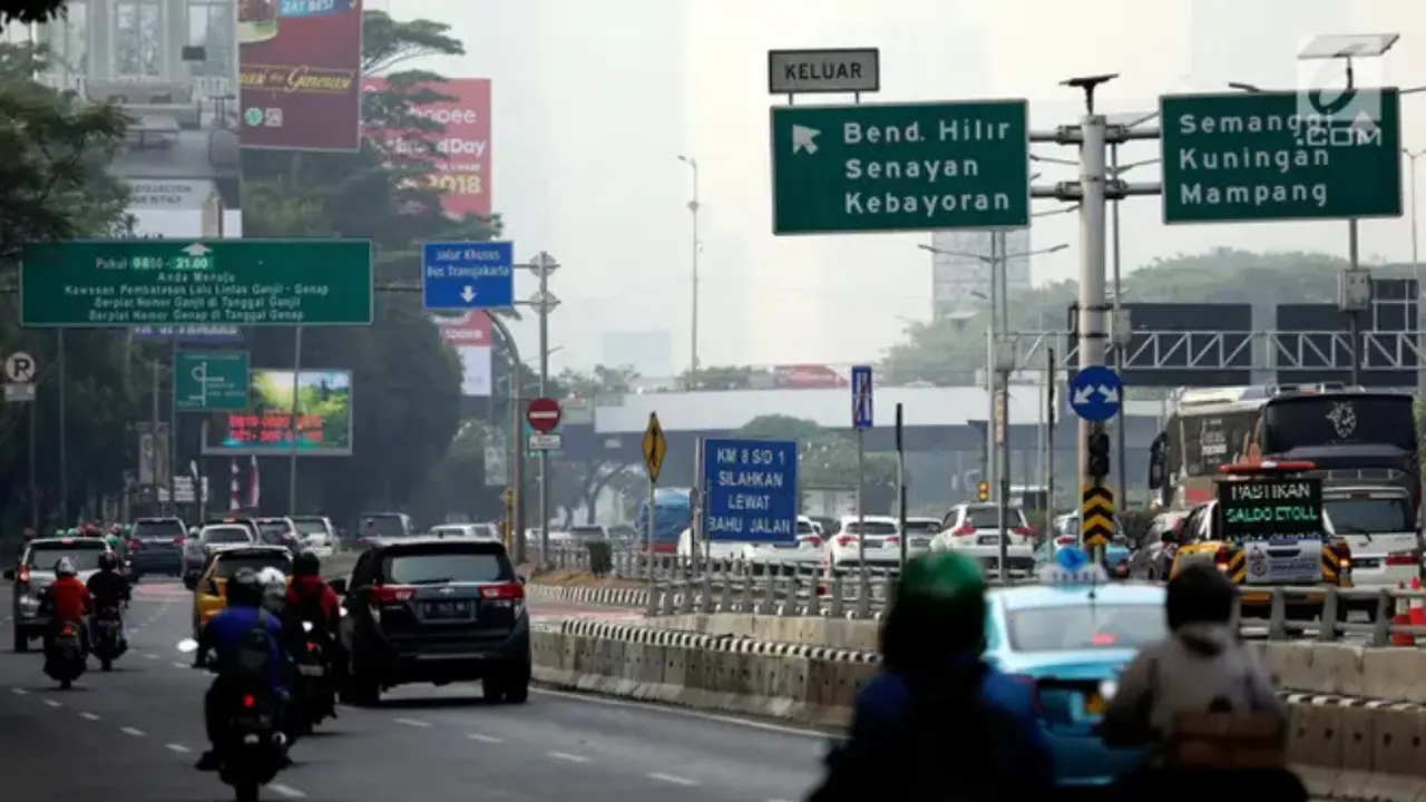 Ganjil genap di Jakarta.