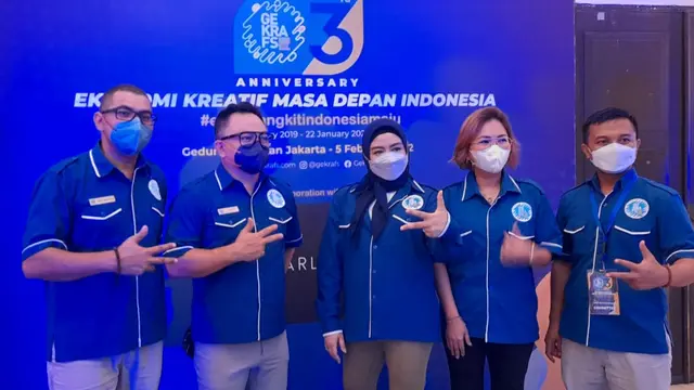 Tika Ramlan berbicara di acara ulang tahun ke-3 Gekrafs.