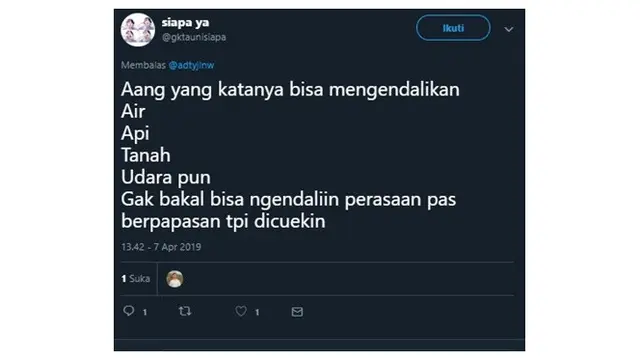 Hal yang Tidak Bisa Dikendalikan Aang si Avatar