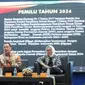 Ketua STIK-P Medan, Sakhyan Asmara, memberi paparan pada Seminar Nasional Melawan Hoaks di Tahun Politik 2024 yang digelar ISKI Sumut di Aula FISIP USU, Kamis (24/8/2023). (HO/ISKI Sumut)