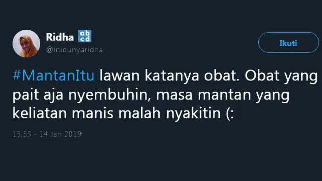 Deretan Twit Kocak 'Arti Mantan Pacar' ala Warganet, Ujungnya Bikin Baper