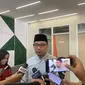 Bakal calon gubernur Jakarta, Ridwan Kamil usai bersilaturahmi ke Kantor DPW PKS di Kemayoran, Jakarta Pusat. (Liputan6.com/Radityo Priyasmoro)