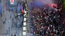 Diketahui, Paris Saint-Germain (PSG) berhasil mengalahkan Inter Milan di partai final Liga Champions 2024/202525. Di partai puncak, PSG membungkam Inter Milan dengan skor telak 5-0. (Guillaume SOUVANT/AFP)