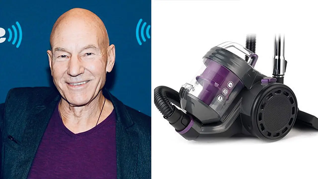 6 Potret Sir Patrick Stewart Ini Disandingkan dengan Penyedot Debu, Pas Banget