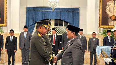 Prabowo Lantik Jenderal Maruli Simanjuntak Jadi Wakil Panglima TNI