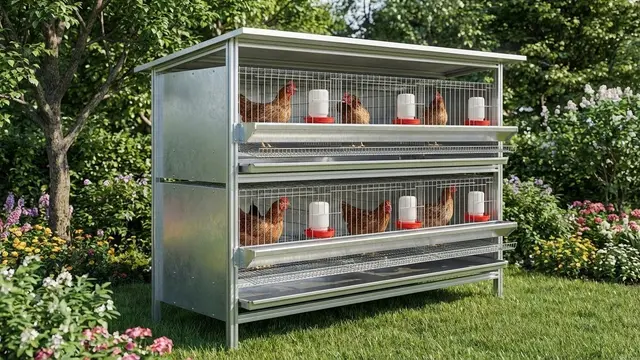 Model Kandang Ayam Tingkat Minimalis Mudah Dibersihkan/Gemini AI