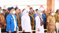 Sarasehan Pergerakan Bersama Gubernur Jawa Timur Khofifah dengan tema "Pembangunan dan Demokrasi dalam Harmoni Pergerakan" yang diselenggarakan PKC PMII Jawa Timur. (Istimewa).