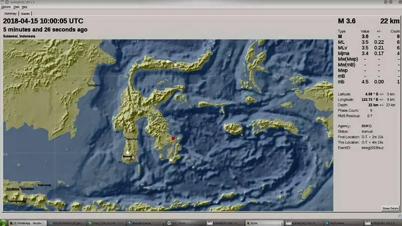 Gempa Bumi di Kendari