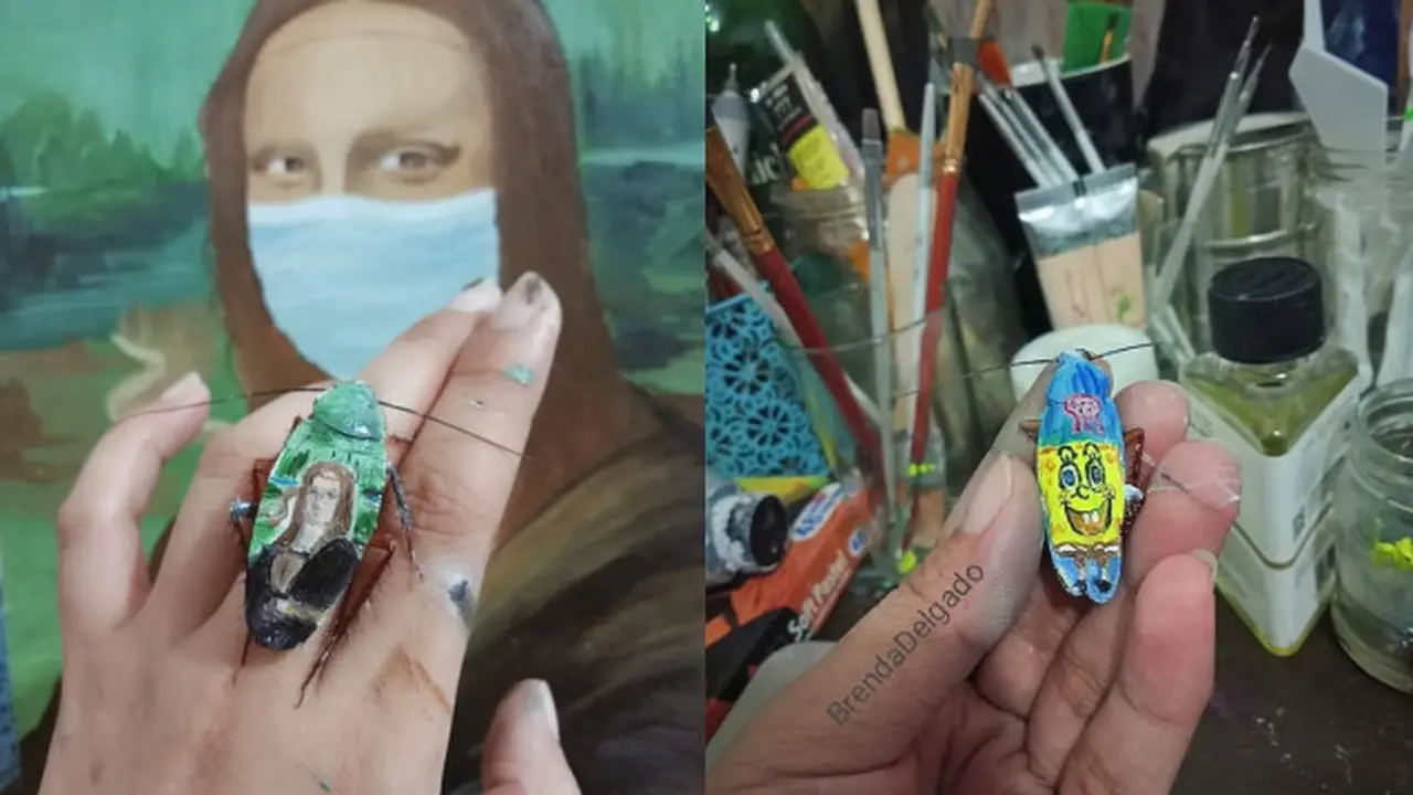 Seniman Ini Hias Punggung Kecoa Bak Kanvas, 6 Hasilnya Bikin Kagum