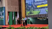 Wakil Presiden Ma'ruf Amin hadiri Milad PERTI di Padang. (Liputan6.com/ Novia Harlina)
