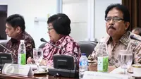 Menteri Agraria Tata Ruang dan Badan Pertanahan Nasional (ATR/BPN) Sofyan Djalil mengikuti Sidang Paripurna Dewan Energi Nasional (DEN) di Kantor Presiden, Kompleks Istana Kepresidenan, Jakarta, Kamis (5/1). (Liputan6.com/Faizal Fanani)