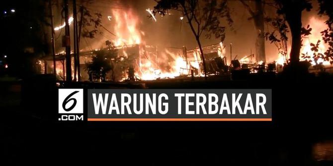 VIDEO: Puluhan Warung di Bekasi Ludes Terbakar