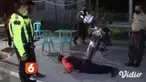 Mengetahui ada pengendara sepeda motor masuk tol, petugas yang tengah melakukan penyekatan larangan mudik di pos check point, Desa Grudo, Kecamatan Kota Ngawi, langsung melakukan pengejaran.