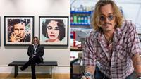 Sukses Jual Lukisan Rp 54 Miliar Ini 6 Potret Johnny Depp Saat Melukis (Sumber: Instagram/castlegalleries)