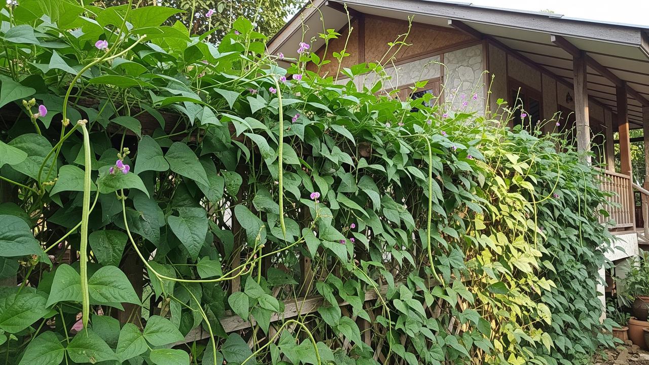 Kacang Panjang di Pagar