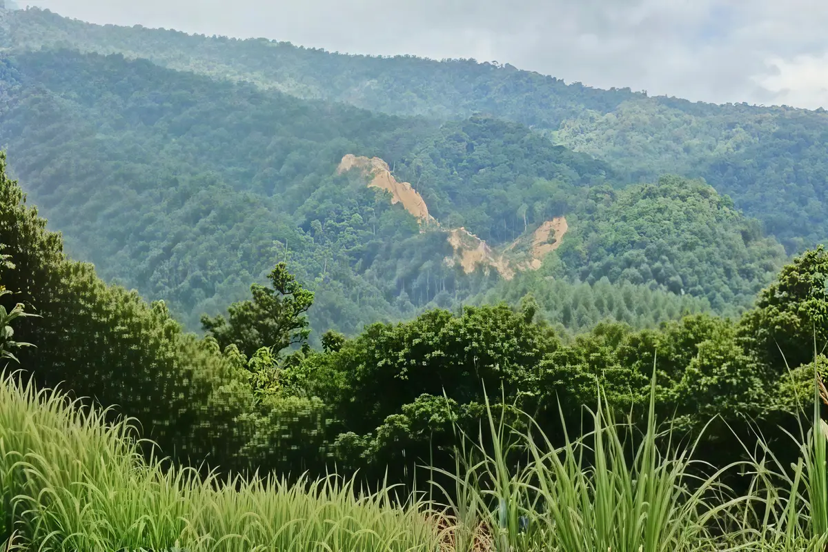 Gunung Kamarora di Sigi longsor akibat gempa Palu