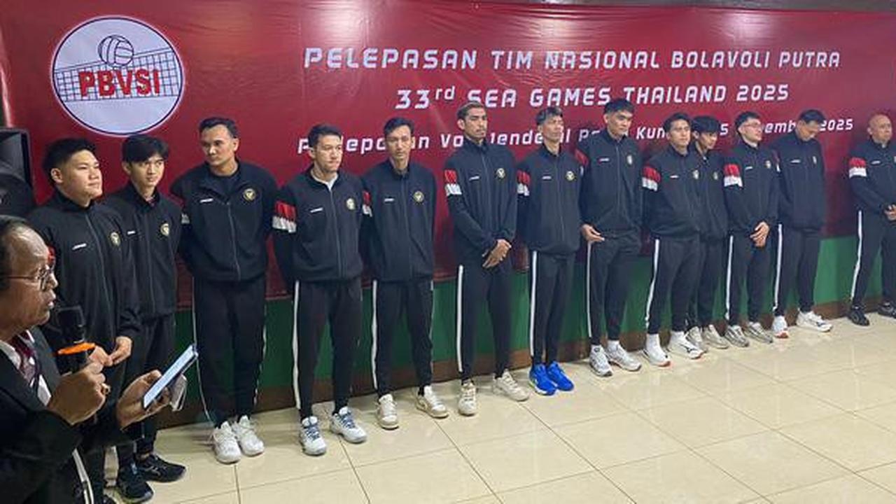 PBVSI Lepas Timnas Voli Putra Indonesia untuk Jalani TC di China, Target Sabet Medali Emas di SEA Games 2025