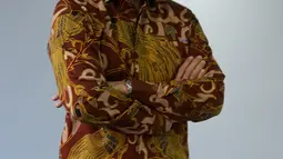 Direktur PT Trimegah Sekuritas Indonesia Tbk David Agus saat sesi foto usai acara RUPST Trimegah Sekuritas di Jakarta, Rabu (26/8/2020). Perusahaan mencatatkan kinerja positif pada 2019 dengan jumlah produk reksa dana yang dijual mencapai 112 dari 22 Manajer Investasi. (Liputan6.com/Fery Pradolo)