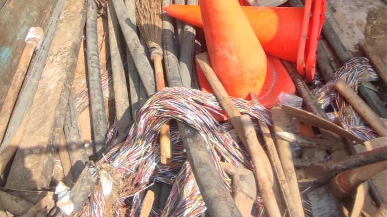 Bongkar Aksi Terorganisasi Pencurian Kabel Telkom di Lampung Timur, Polisi Amankan 29 Orang