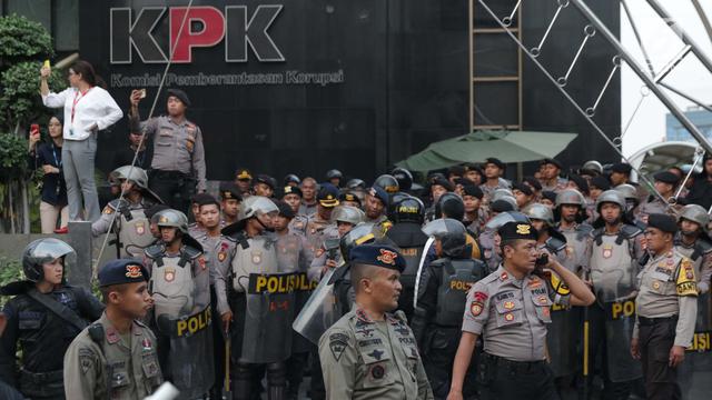 Jadi Sasaran Aksi Unjuk Rasa, Polisi Perketat Penjagaan Gedung KPK