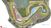 Sketsa Sirkuit Jakabaring Palembang yang rencananya bakal siap menggelar MotoGP 2019. (dok. Speedweek).