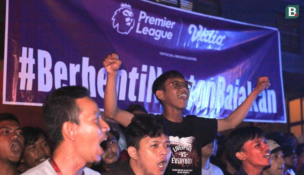 Roaring Night ini dihadiri Manchester City Supporters Club Indonesia (MCSCI) dan The Kop Patriot. (Bola.com/Abdul Aziz)