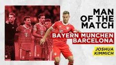 Berita Motion Grafis, Man Of the Match Catatan Gemilang Joshua Kimmich, Saat Bayern Munchen Tundukan Barcelona.
