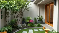 Taman Depan Rumah di Lahan Sempit(Ilustrasi Qwen AI)