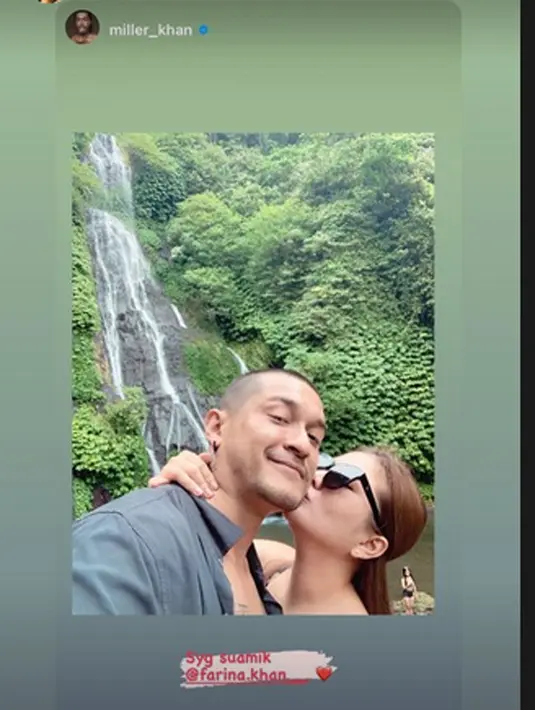 Miller Khan dan Farina Rebecca (Instagram/farina.khan__)