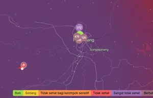 Kualitas Udara Terkini Palembang dan Balikpapan Imbas Kebakaran Hutan