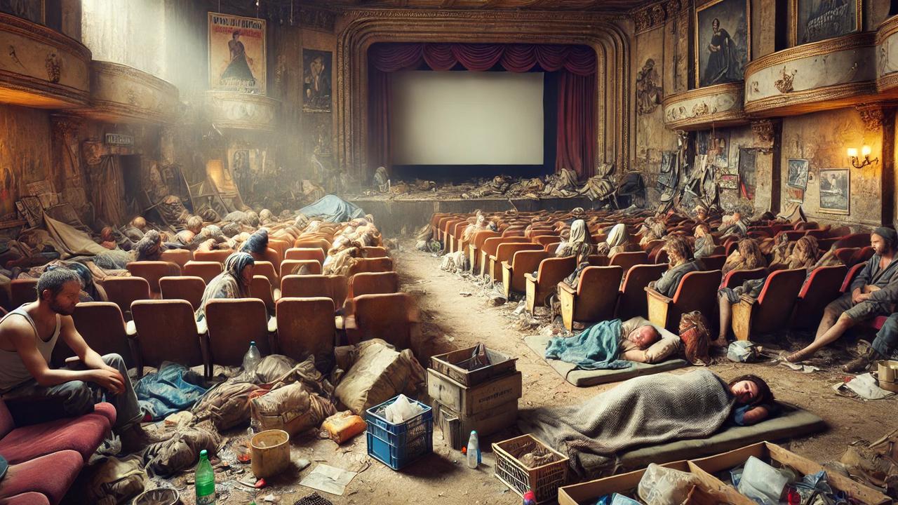 Bioskop di Paris Bangkrut Gara-Garai Gelandangan