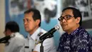 Kabag Humas Direktorat Jenderal Imigrasi Heriyanto memberi keterangan pers di kantor Kemenkumham, Jakarta, Jumat (8/5/2015). Sebanyak 1069 WNA terjaring operasi Bhumi Pura Wira Wibawa akibat penyalahgunaan izin keimigrasian. (Liputan6.com/Helmi Afandi)