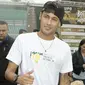 Neymar dalam acara bertajuk "Bota do Mundo" (World's Boot) yang diselenggarakan oleh Neymar Project Institute, di Praia Grande, Sao Paulo, Brazil. (AFP PHOTO/Miguel Schincariol)