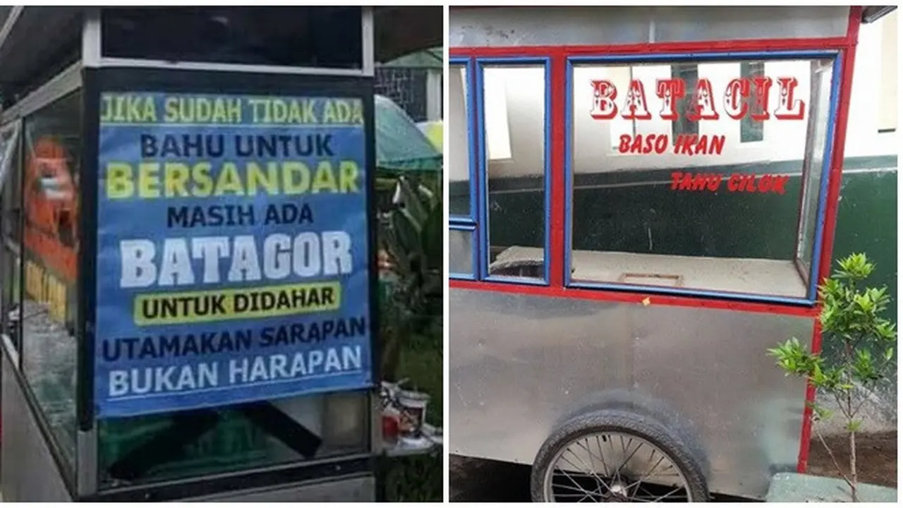 6 Tulisan Lucu di Gerobak Batagor Ini Bikin Pembeli Jadi Salah Fokus