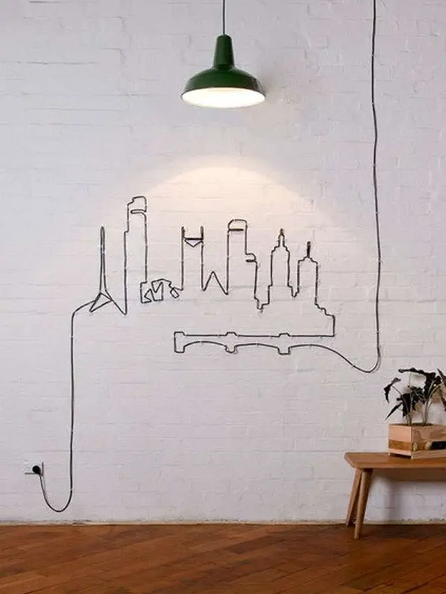 ilustrasi hiasan dinding