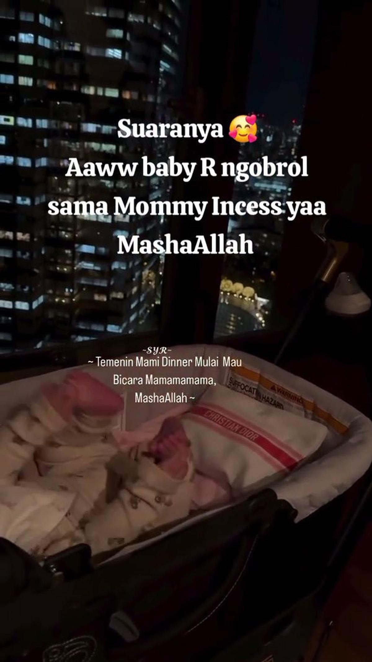 Gemasnya Saat Dengar Suara Baby R Anak Syahrini dan Reino Barack, Lembut Seperti Sang Ibunda