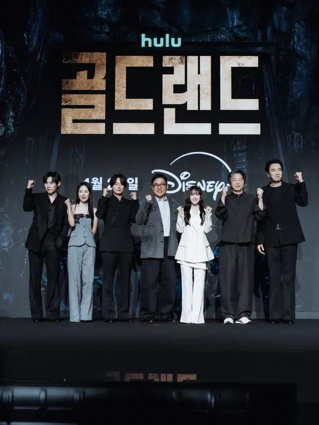 Para pemain dan sineas drakor Gold Land. (dok Disney Plus)